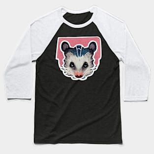 Vintage Opossum Art Baseball T-Shirt
